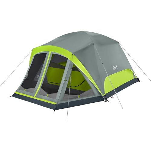 Coleman Skydome Campingzelt für 4 Personen mit Bildschirmraum, Felsgrau von Coleman