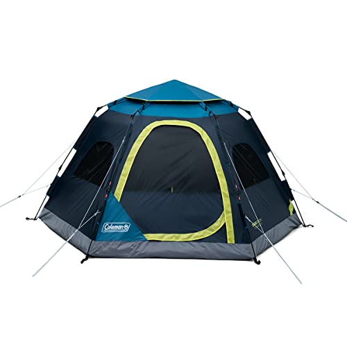 Coleman Unisex-Erwachsene Camp Burst 4-Person Camping Tent Zelte, Mehrfarbig/Meereswellen (Ocean Tides) von Coleman