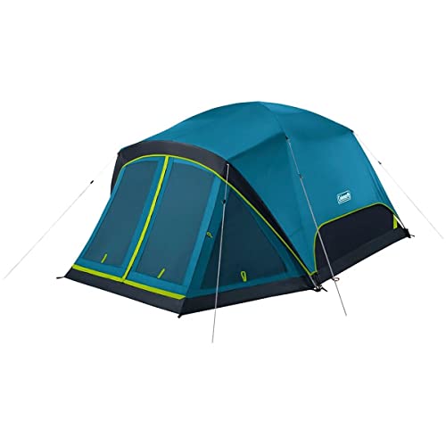 Coleman Unisex-Erwachsene Skydome Camping Tent Zelt, Mehrfarbig/Meereswellen (Ocean Tides), 4 Person von Coleman