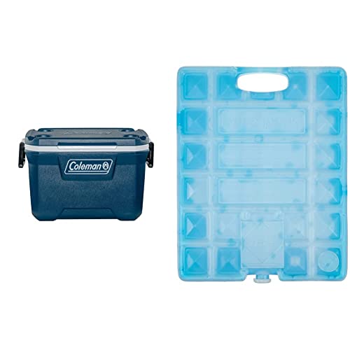 Coleman Xtreme 52 QT Kühlbox, große Thermobox mit 49L Fassungsvermögen & Campingaz Campingküche Freezpack, Blau von Coleman