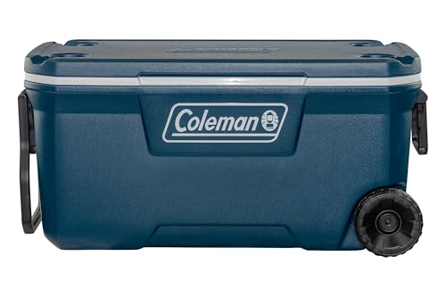 Coleman Xtreme Cooler, large cool box with 90 L capacity, high-quality PU full foam insulation, cools up to 5 days, portable cool box; perfect for camping, festivals and fishing, Blue Coleman Xtreme Cooler, large cool box with 90 L capacity, high-quality PU full foam insulation, cools up to 5 days, portable cool box; perfect for camping, festivals and fishing, Blue von Coleman