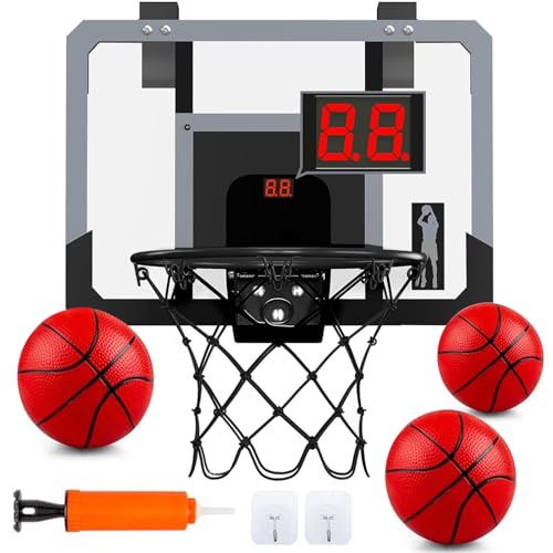 Collazoey Basketballkorb Indoor Kinder, Mini Basketballkorb, Automatischer Wertung mit 3 Bällen und Pumpe, Basketballkorb Outdoor Wandmontagefür Home Office Türwand, Geschenk für Jungen Mädchen Collazoey Basketballkorb Indoor Kinder, Mini Basketballkorb, Automatischer Wertung mit 3 Bällen und Pumpe, Basketballkorb Outdoor Wandmontagefür Home Office Türwand, Geschenk für Jungen Mädchen von Collazoey