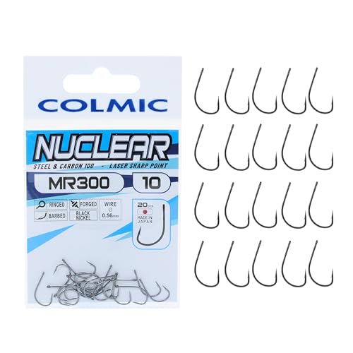 Colmic Angel Haken Haken Nuclear MR 300 10 Haken Öse für das Surfcasting Meer Boot Bolo Spinning Colmic Angel Haken Haken Nuclear MR 300 10 Haken Öse für das Surfcasting Meer Boot Bolo Spinning von Colmic