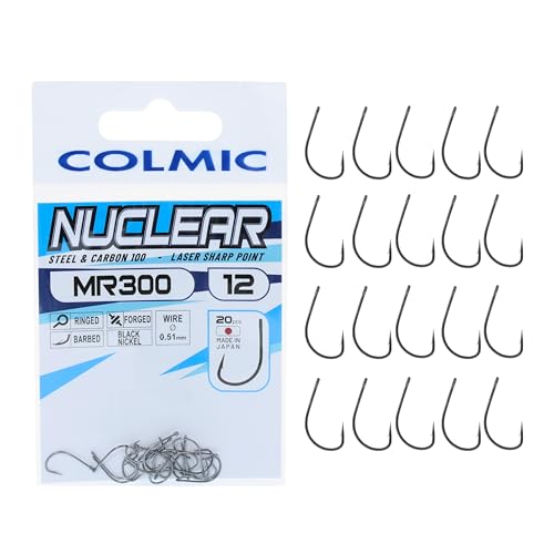 Colmic Angel Haken Haken Nuclear MR 300 12 Haken Öse für das Surfcasting Meer Boot Bolo Spinning Colmic Angel Haken Haken Nuclear MR 300 12 Haken Öse für das Surfcasting Meer Boot Bolo Spinning von Colmic