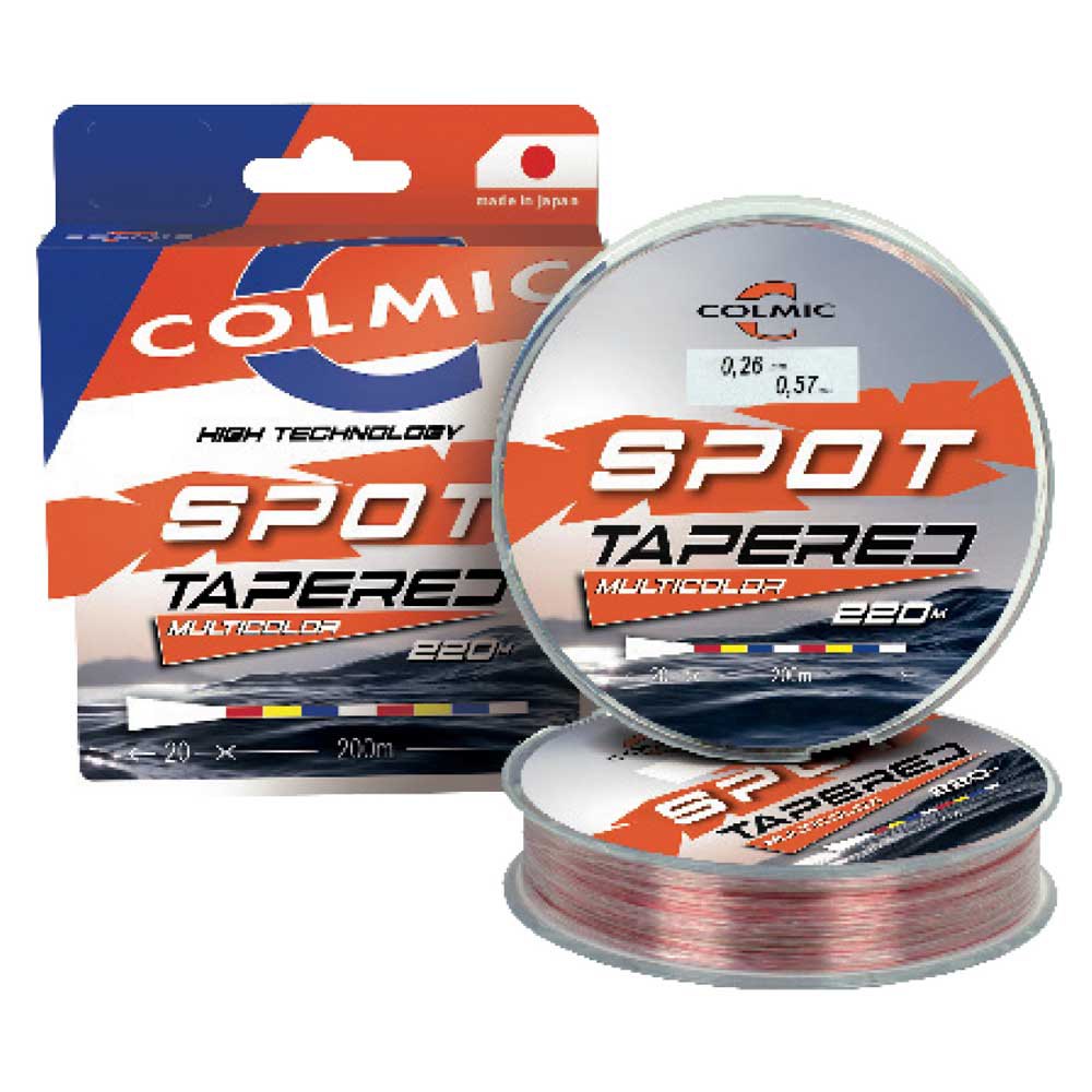 Colmic Spot Tapered Leader 220 M Silber 0.260-0.570 mm von Colmic