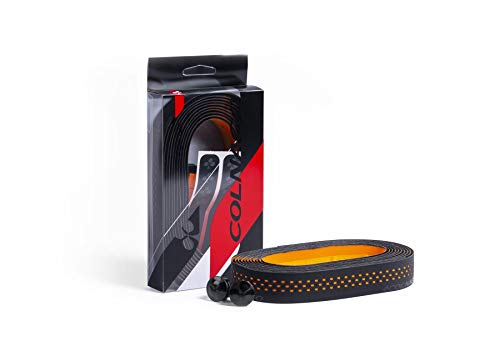 Colnago: Dot Bar Tape – Schwarz, Orange – Schwarz, Orange von Colnago