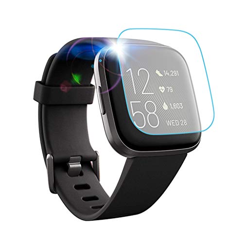 Für Fitbit Versa 2 Schutzfolie,Colorful Glas Folie Displayschutzfolie Screen Protector 9H Härte [HD-Klar] [Blasenfreie] Glasfolie Tempered Glass Film (3 Stück) von Colorful Elektronik