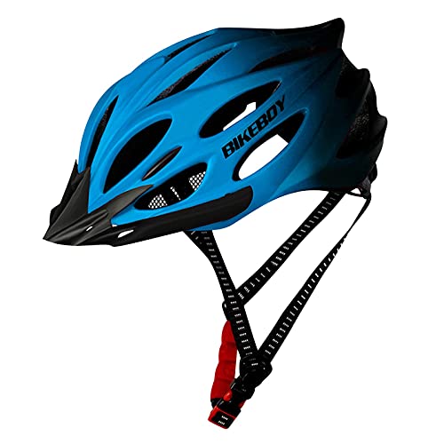 Colorful Erwachsene Fahrradhelm für Herren Damen, hohe Festigkeit Unisex Bicycle Helmet Verstellbar Radhelm 54-61cm, MTB Safety Helmet für Radfahren, Skateboard, Sport usw. (Blau) von Colorful Outdoor