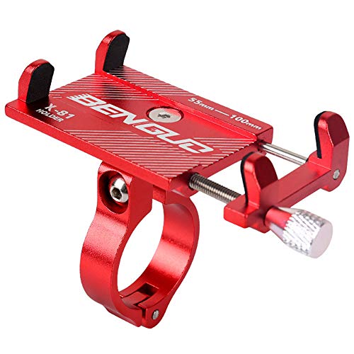 Fahrrad Handyhalterung,Colorful Universal Motorrad Handy Halterung Aluminiumlegierung Fahrradhalterung Radsport Anti-Shake (Rot) von Colorful Outdoor