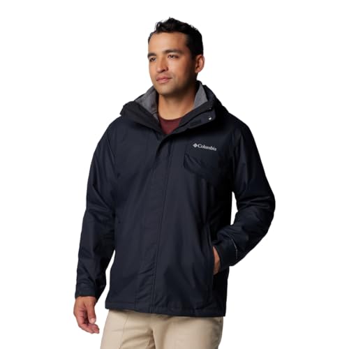 Columbia Men's Bugaboo Fleece Interchange Jacket, 3 In 1 Interchange Winter Coat, Black, Size XL von Columbia