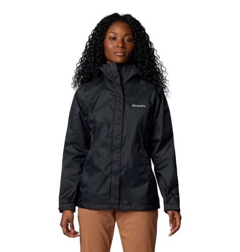 Columbia Damen Arcadia 2 Jacke, wasserdichte Regenjacke, Schwarz, XL von Columbia