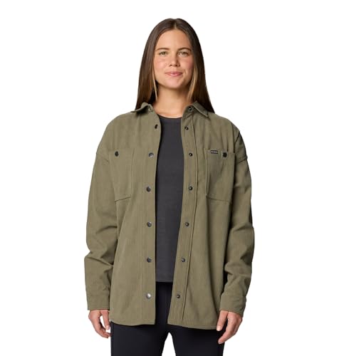 Columbia Blue Point Creek Corduroy Shirt Jacket, Langarm Outdoor Wanderhemd für Damen von Columbia