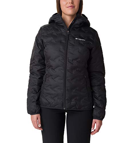 Columbia Damen Delta Ridge Daunenjacke mit Kapuze, Schwarz, Größe XL von Columbia