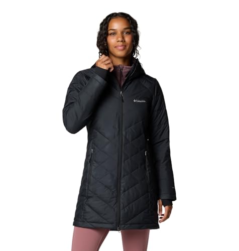 Columbia Damen Lange Steppjacke mit Kapuze, Heavenly von Columbia