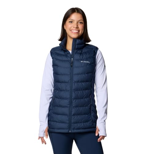 Columbia Powder Lite Vest, Steppweste für Damen, Collegiate Navy, Größe M von Columbia