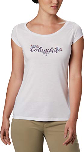 Columbia Damen Shady Grove Kurzärmeliges T-Shirt, White, Fun Performance Columbia Damen Shady Grove Kurzärmeliges T-Shirt, White, Fun Performance von Columbia