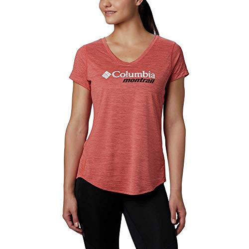 Columbia Damen Trinity Trail II Graphic T-Shirt, Dark Coral, XS Columbia Damen Trinity Trail II Graphic T-Shirt, Dark Coral, XS von Columbia