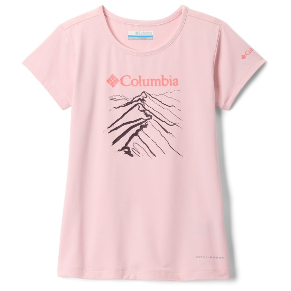 Columbia - Girl's Tech Trail S/S Graphic Shirt - Funktionsshirt Gr S rosa von Columbia