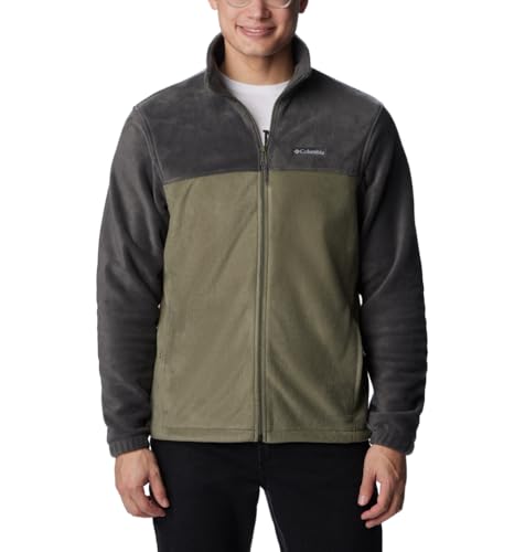 Columbia Steens Mountain Full Zip 2.0 Fleecejacke Mit Durchgehendem Reißverschluss für Herren, Shark, Stone Green Columbia Steens Mountain Full Zip 2.0 Fleecejacke Mit Durchgehendem Reißverschluss für Herren, Shark, Stone Green von Columbia
