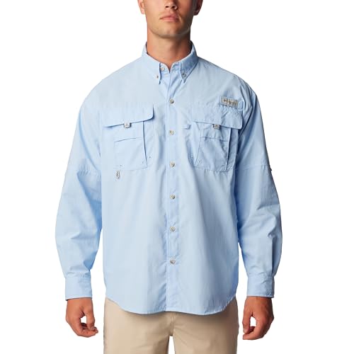 Columbia Herren Bahama II Langarmshirt, Hell, blau, Mittel von Columbia