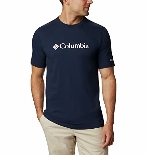Columbia Herren Csc Basic Logo Short Sleeve Kurzarm Outdoor Wanderhemd, Collegiate Navy, White, L EU von Columbia