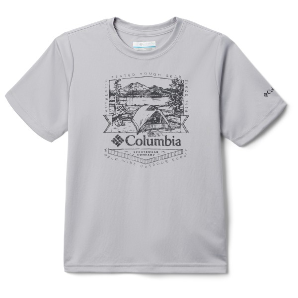 Columbia - Kid's Fork Stream Graphic Shirt S/S - T-Shirt Gr L;XL;XXS blau;grau von Columbia