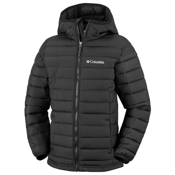 Columbia - Kid's Powder Lite II/2 Hooded Jacket - Kunstfaserjacke Gr 10-12 Years schwarz/grau von Columbia