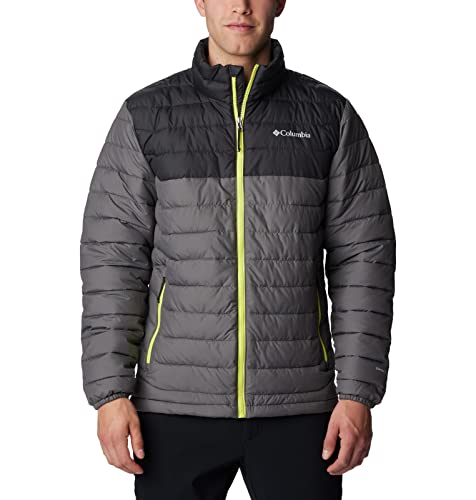 Columbia Men's Powder Lite Puffer Jacket, City Grey, Shark, XL von Columbia