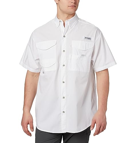 Columbia PFG Bonehead™ Herren-Kurzarmhemd, Weiß, 3XT, Big-Tall von Columbia