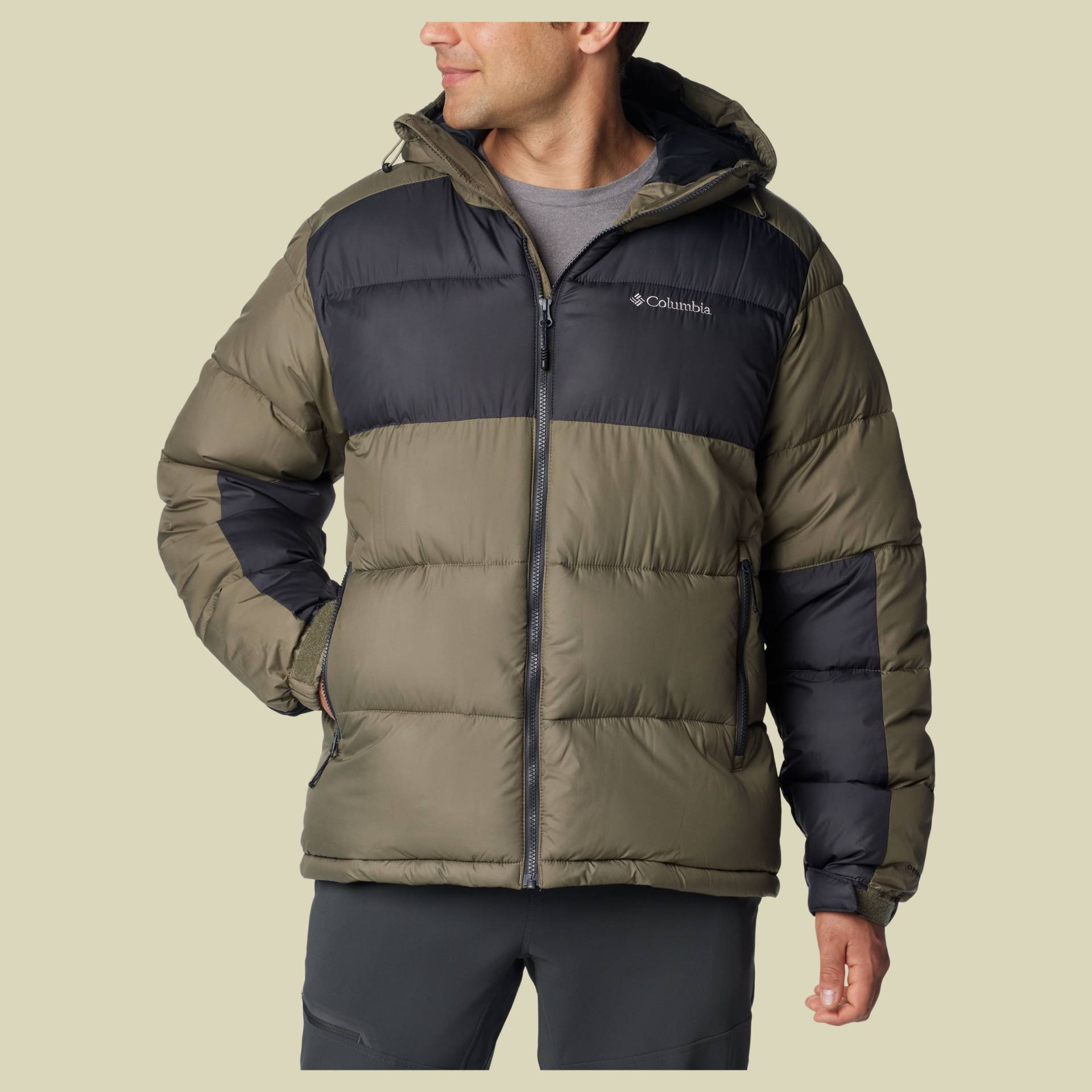 Pike Lake II Hooded Jacket Men Größe L  Farbe stone green von Columbia