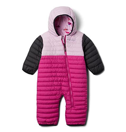 Columbia Powder Lite Reversible Bunting, Schneeanzug für Unisex Kinder, Wild Fuchsia/Aura/Shark, Größe 12/18 Columbia Powder Lite Reversible Bunting, Schneeanzug für Unisex Kinder, Wild Fuchsia/Aura/Shark, Größe 12/18 von Columbia
