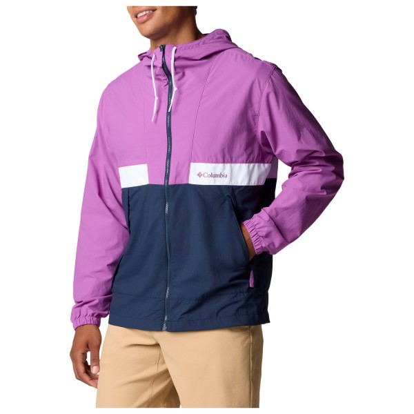 Columbia - Spire Valley Hooded Windbreaker - Windjacke Gr L lila von Columbia