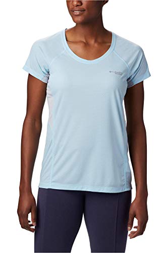 Columbia Sportswear Damen Titan Ultra II Short Sleeve T-Shirt, Blue Oasis, Cir, M Columbia Sportswear Damen Titan Ultra II Short Sleeve T-Shirt, Blue Oasis, Cir, M von Columbia