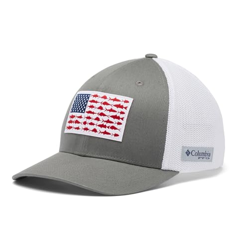 Columbia Unisex PFG Mesh Fischflagge Ball Cap Titan/Weiß S/M Columbia Unisex PFG Mesh Fischflagge Ball Cap Titan/Weiß S/M von Columbia