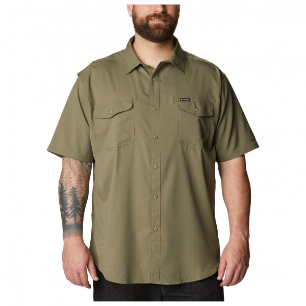 Columbia - Utilizer II Solid Short Sleeve Shirt - Hemd Gr M - Regular oliv von Columbia