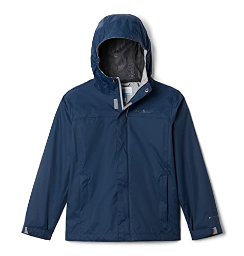 Columbia Watertight Jacket, Wasserdichte Regenjacke für Jungen, Collegiate Navy, Größe XS von Columbia