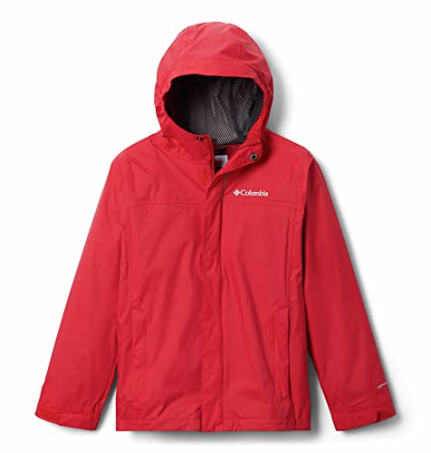 Columbia Watertight Jacket, Wasserdichte Regenjacke für Jungen, Mountain Red, Größe XS von Columbia