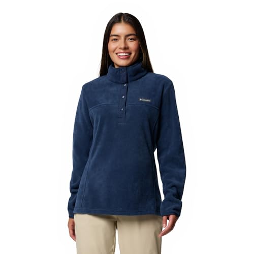 Columbia Women's Benton Springs Half Snap Pull Over 2, Fleece Pull Over, Collegiate Navy, L von Columbia