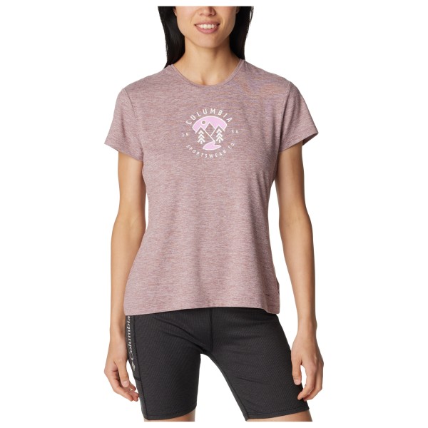 Columbia - Women's Sloan Ridge Graphic S/S Tee - Funktionsshirt Gr XL rosa von Columbia