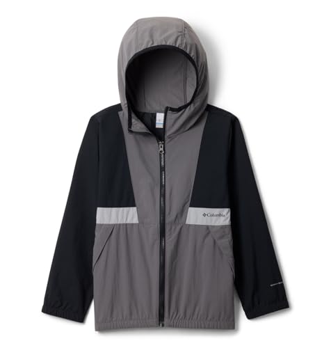 Columbia Youth Boys Spire Valley Windbreaker, Lightweight Windbreaker Jacket, Black/City Grey Grey, M Columbia Youth Boys Spire Valley Windbreaker, Lightweight Windbreaker Jacket, Black/City Grey Grey, M von Columbia