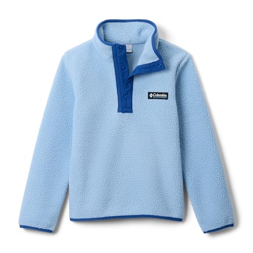 Columbia Youth Unisex Helvetia 2 Half Snap Fleece, Fleece Pull Over, Ripple Blue/Mountain Blue, M von Columbia