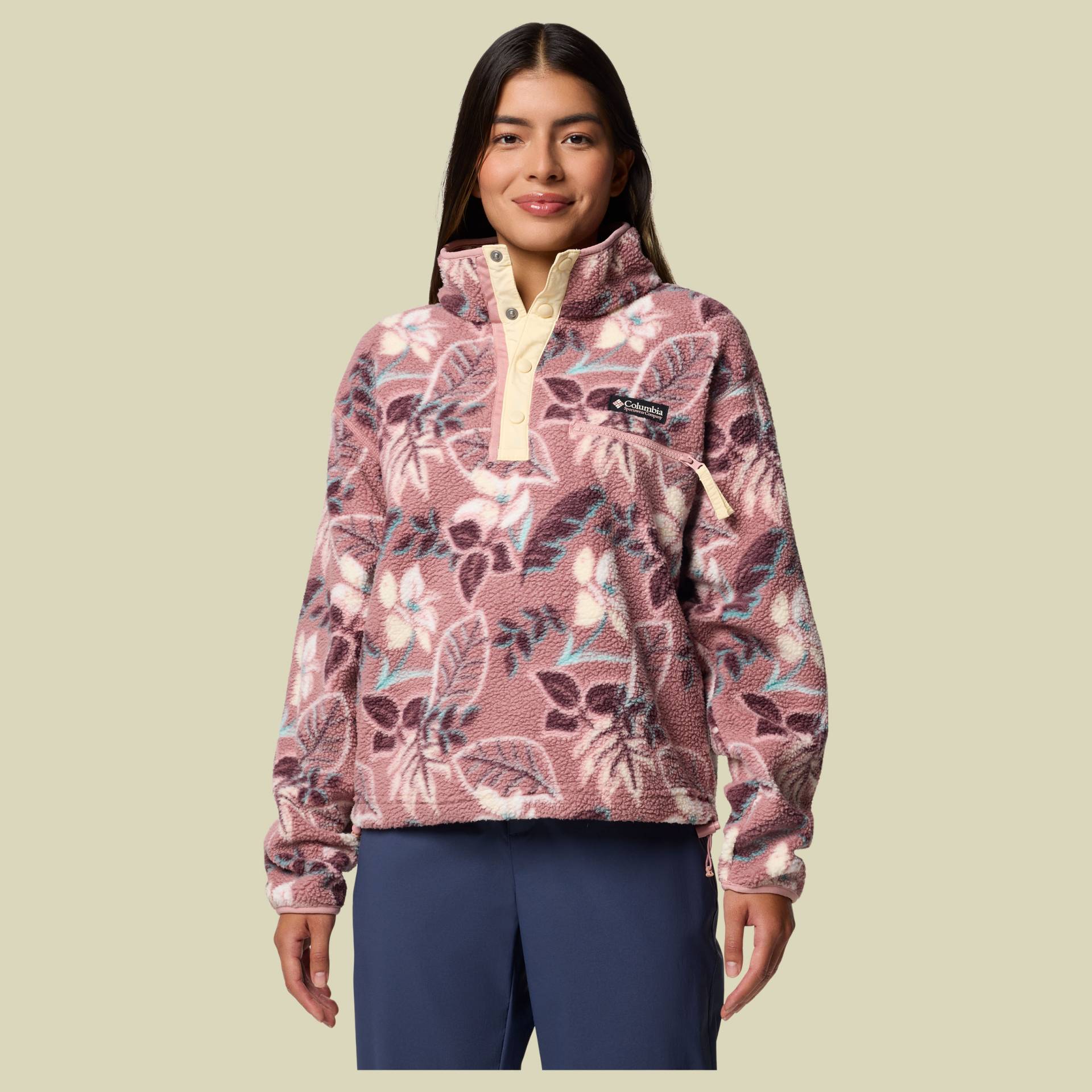Helvetia II Printed Cropped Half Snap Women S lila - fig pasteled multi Helvetia II Printed Cropped Half Snap Women S lila - fig pasteled multi von Columbia
