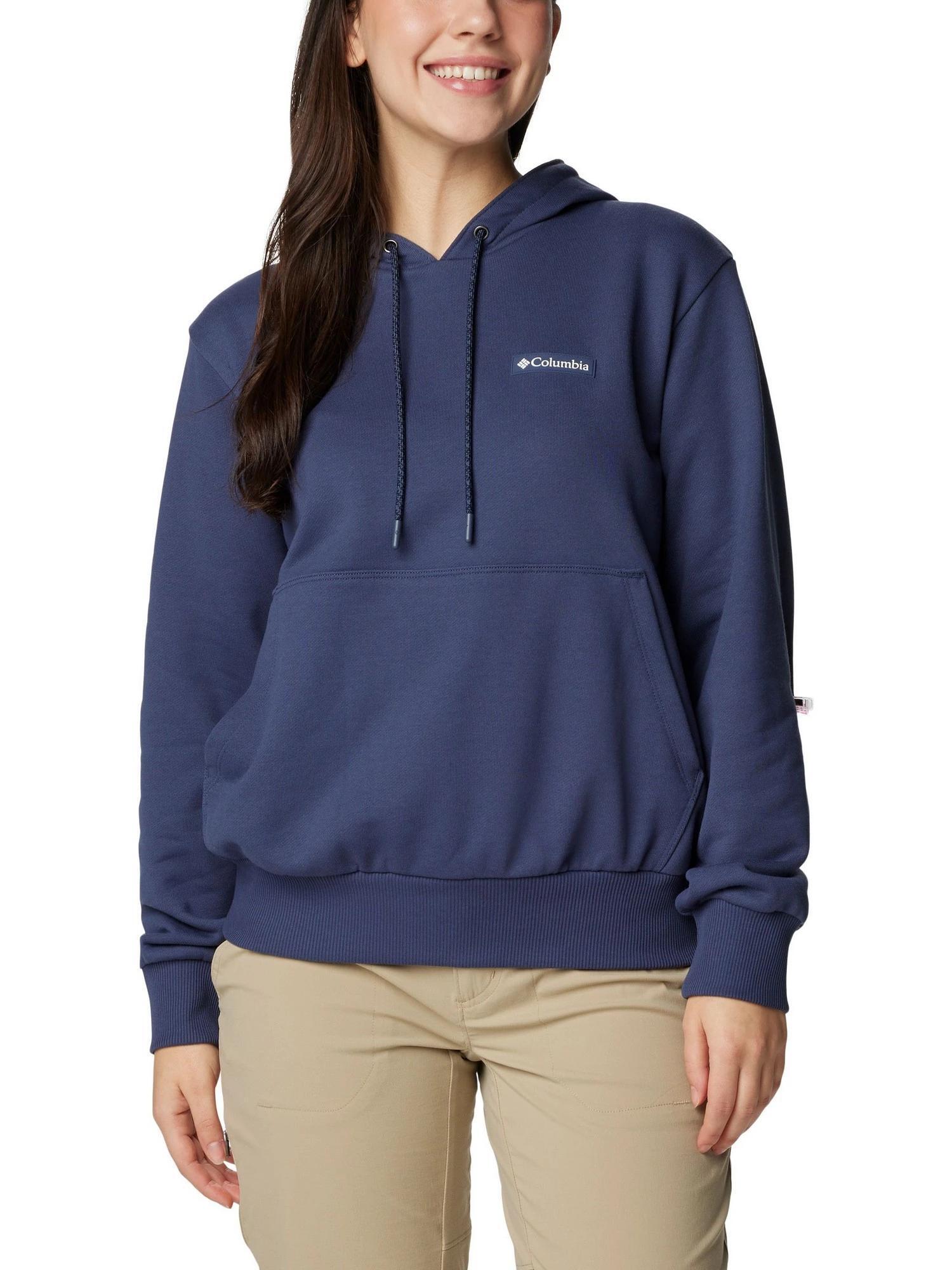 Marble Canyon French Terry Hoodie Damen Kapuzenpullover - Blau von Columbia