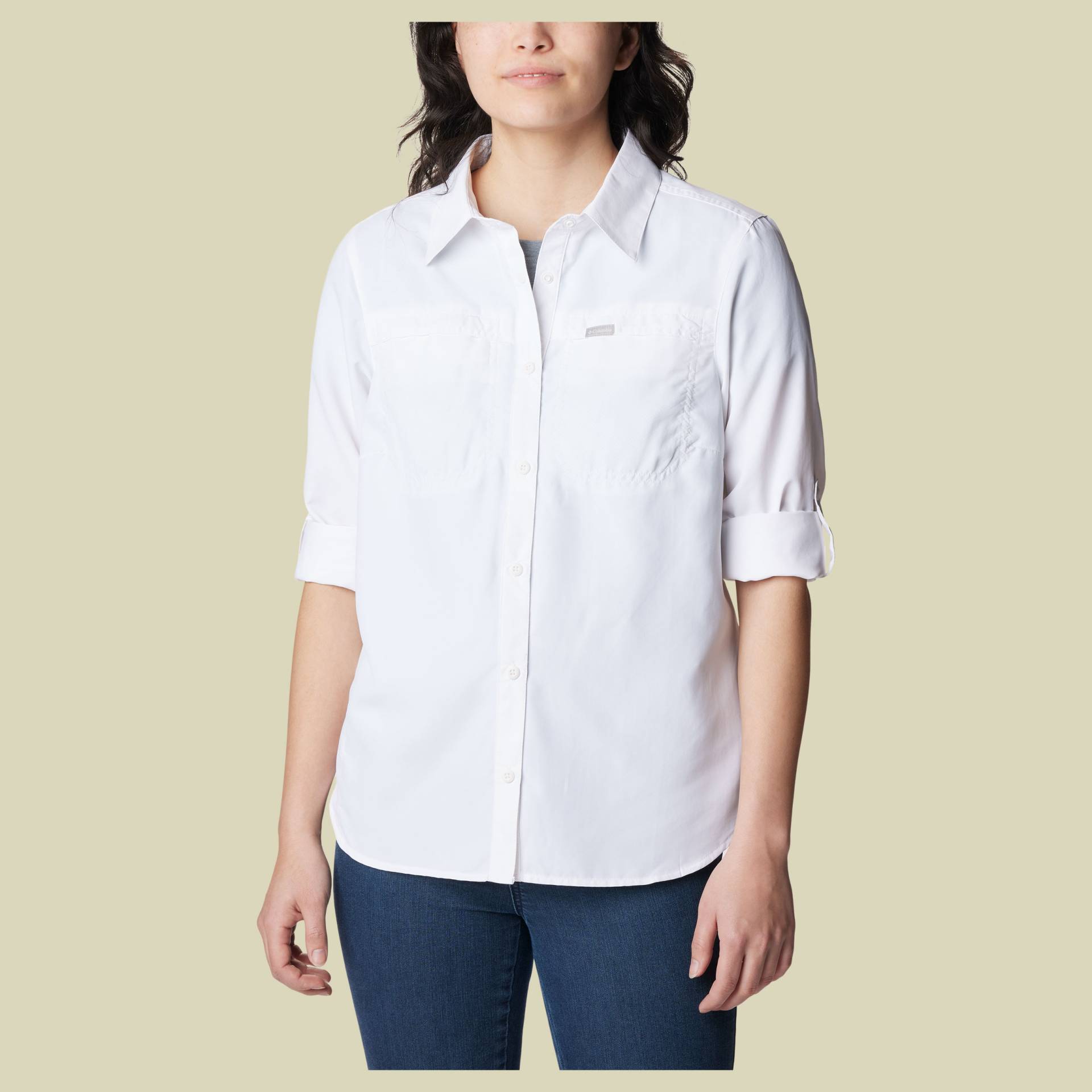Silver Ridge 3.0 EUR Long Sleeve Shirt Women Größe XXL Farbe white von Columbia
