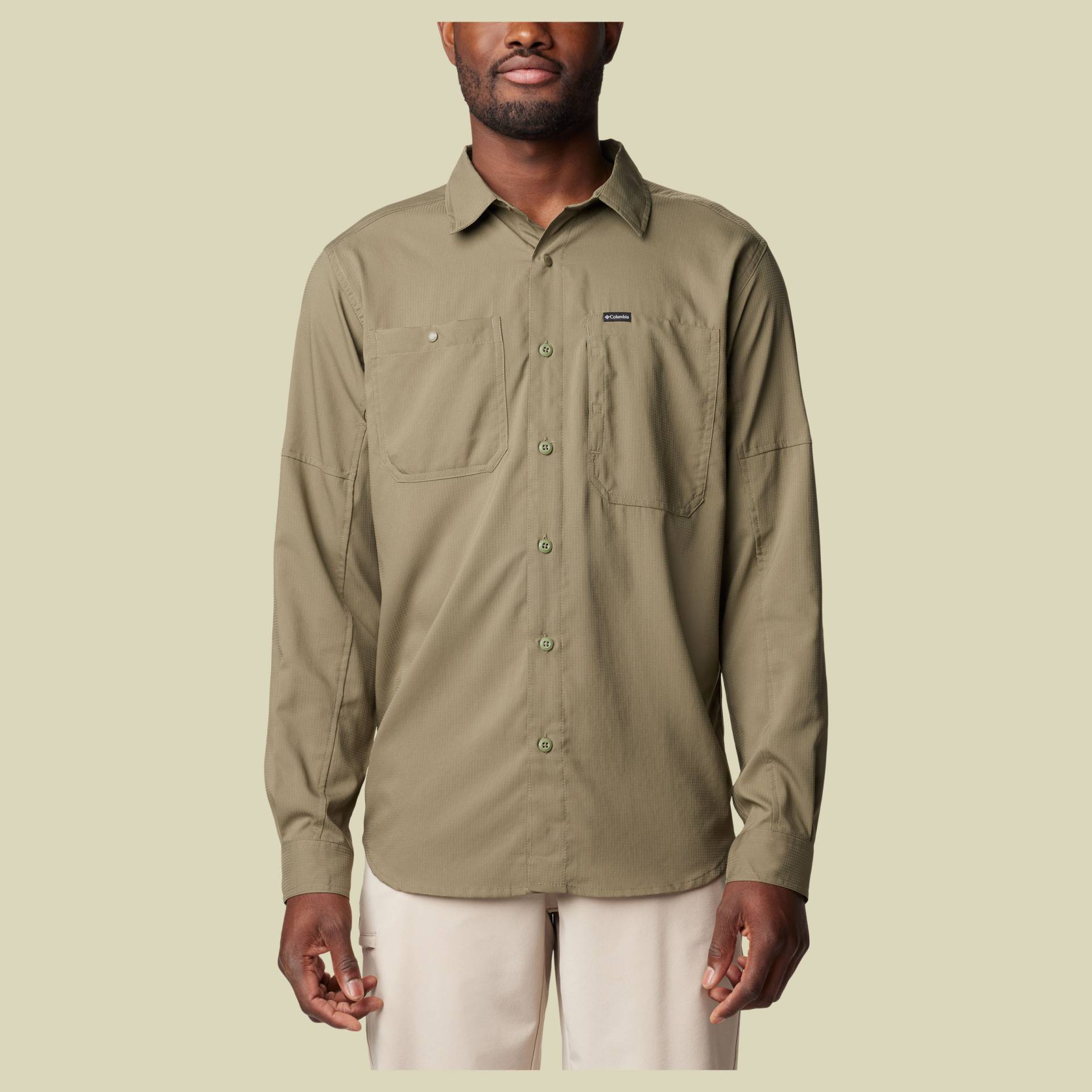 Silver Ridge Utility Lite Long Sleeve Shirt Men Größe M  Farbe stone green von Columbia