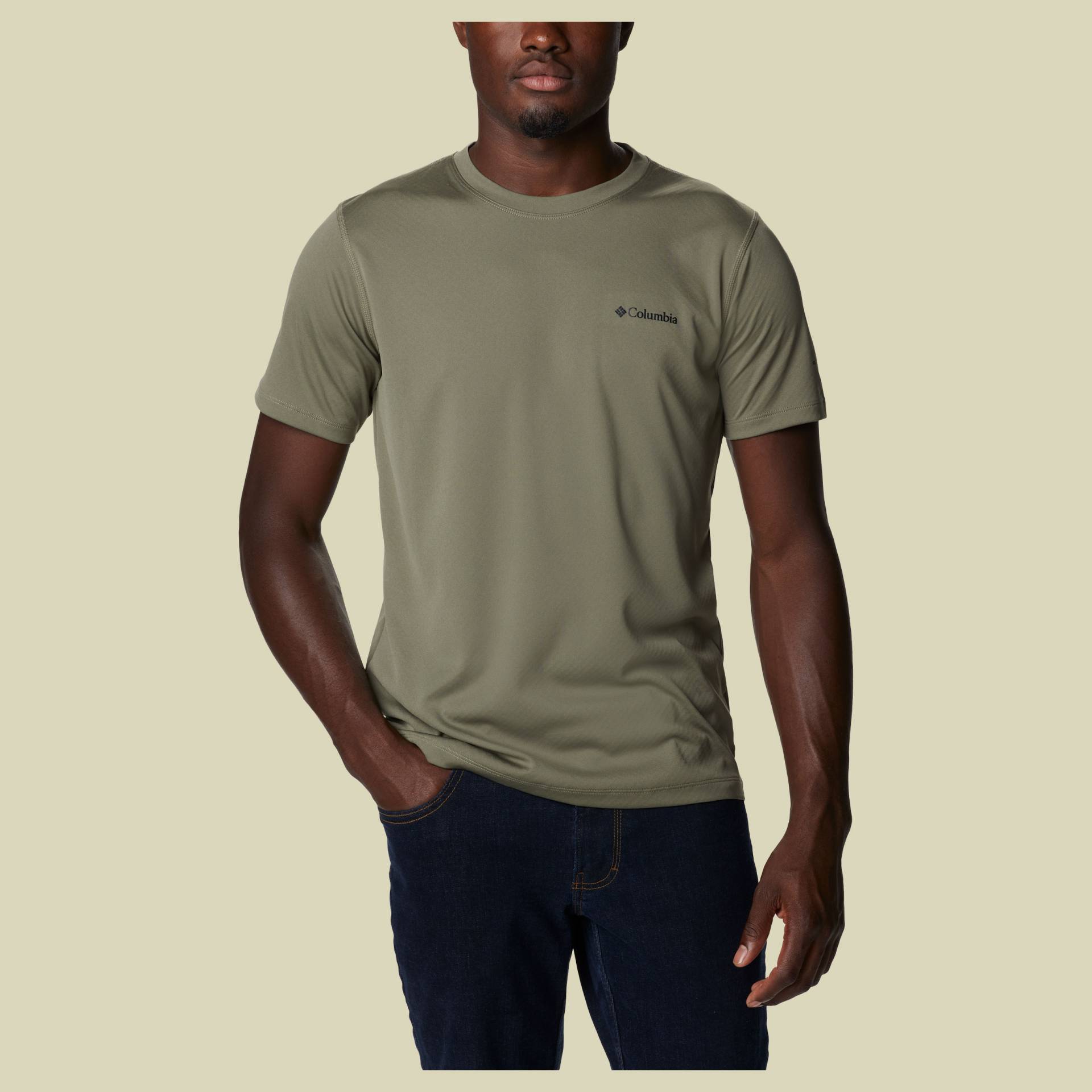 Zero Rules Short Sleeve Shirt Men Größe L Farbe stone green von Columbia