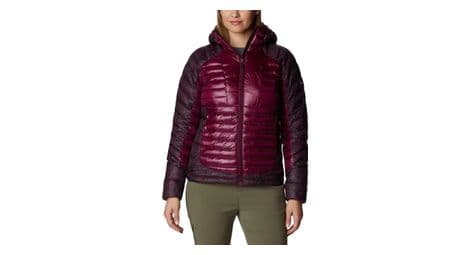 columbia labyrinth loop hooded daunenjacke violett damen l von Columbia