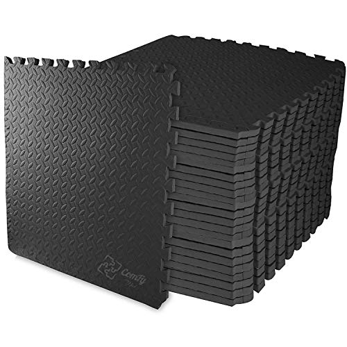 ComFy Mat Schwarz Ineinandergreifende Schaumstoff-Trainingsmatten, 16 Tiles (64 Square Feet) von ComFy Mat