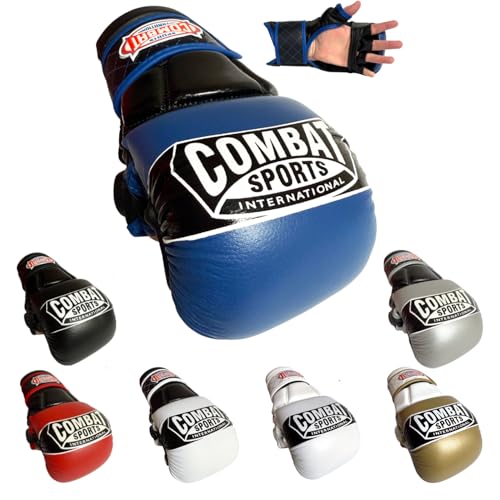 Combat Sports Max Strike MMA-Trainingshandschuhe, offene Handfläche, Boxhandschuhe für MMA, Muay Thai, Kickboxen und Kampfsport, gepolsterte Fingerlose Handschuhe für Männer und Frauen, essentielle Combat Sports Max Strike MMA-Trainingshandschuhe, offene Handfläche, Boxhandschuhe für MMA, Muay Thai, Kickboxen und Kampfsport, gepolsterte Fingerlose Handschuhe für Männer und Frauen, essentielle von Combat Sports