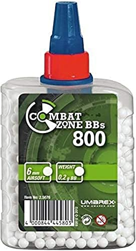 Combat Zone Basic Selection Airsoft Munition Flasche, Weiß, One Size von Combat Zone